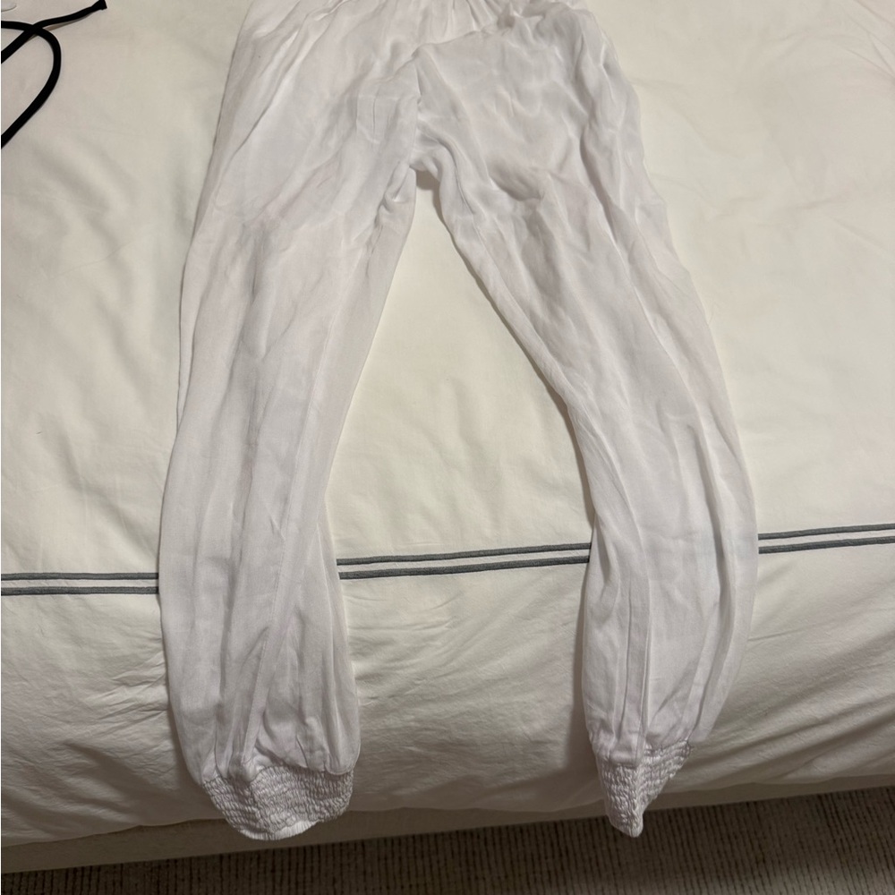 Mikoh White Elastic Waist Pants